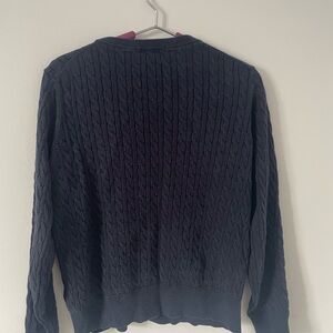 Uniqlo Black Cable Knit Sweater